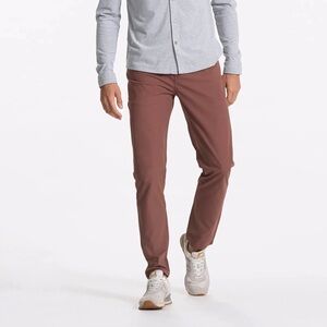 Vuori Meta Pants Mens 33x27 Hazelnut Brown Stretch Casual Pants